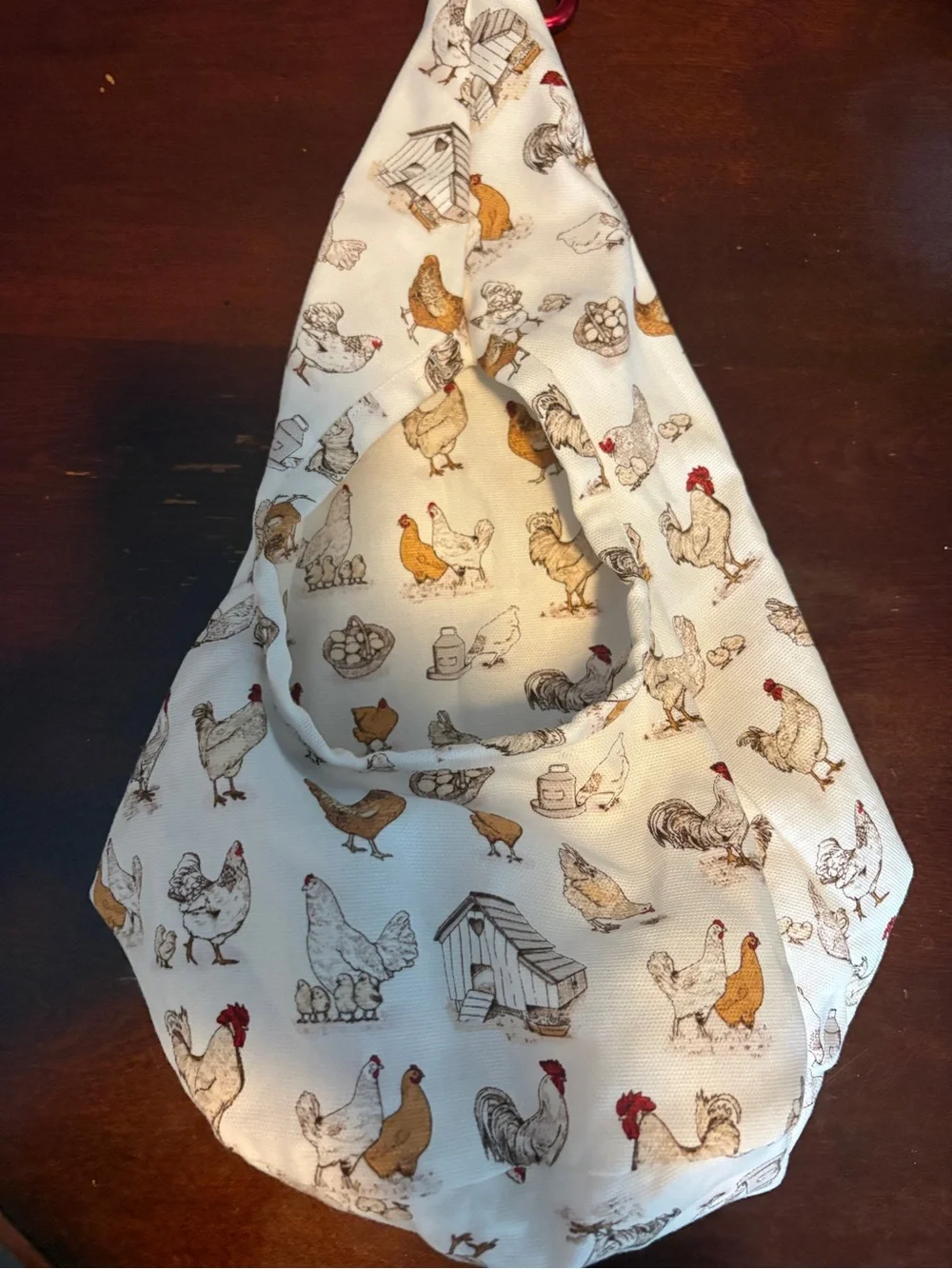 Chicken/Rooster egg satchel carrier 18”x7”